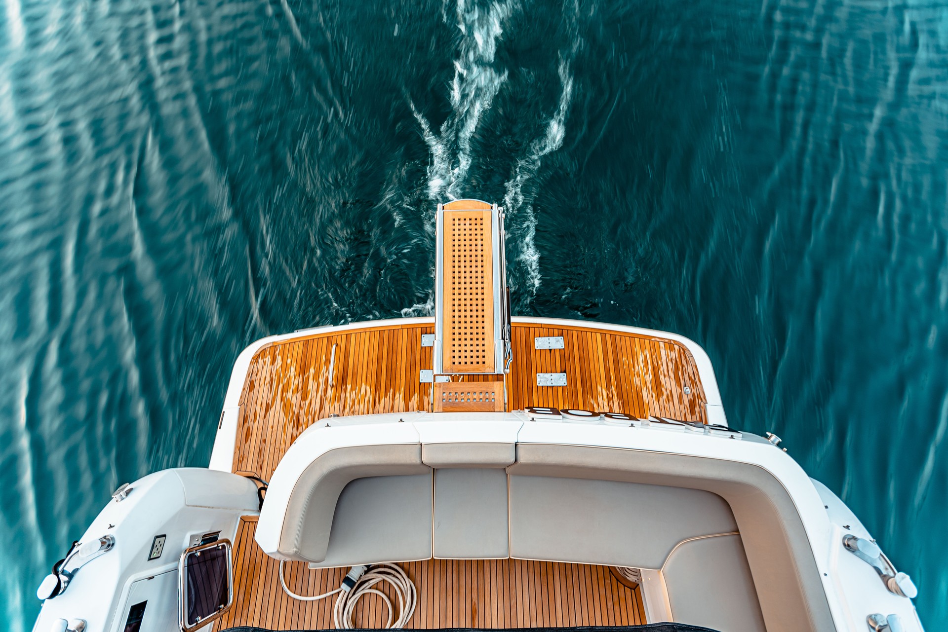 Gangway of a luxury yacht